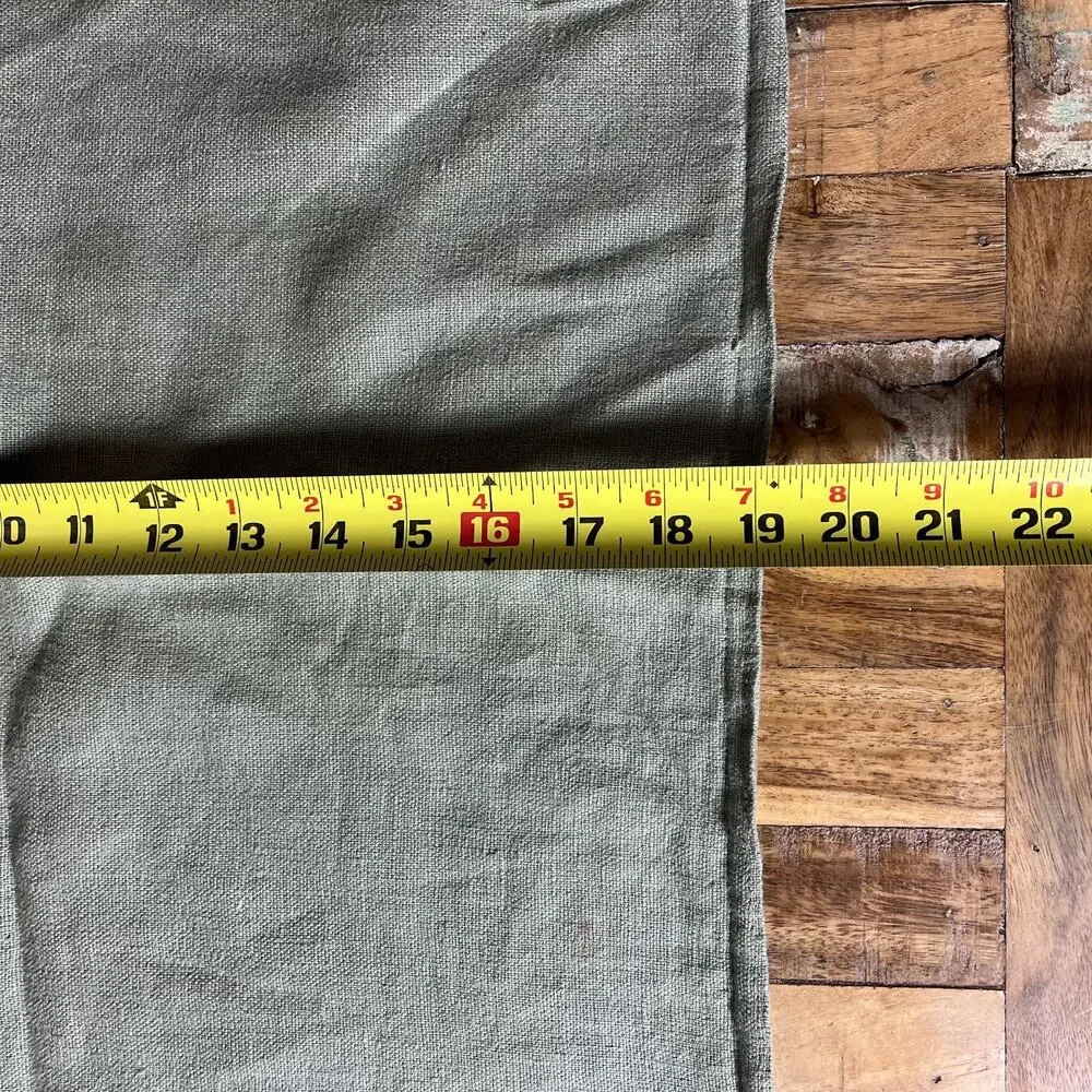 IKEA 100% Linen Dytag Pillow Sham Sage Green 20x20
